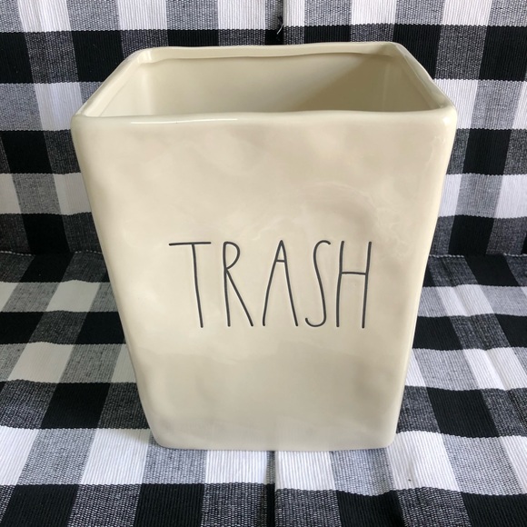 Rae Dunn Other - Rae Dunn “TRASH” Wastebasket/Trash Can (VHTF) (Brand New Never Used)